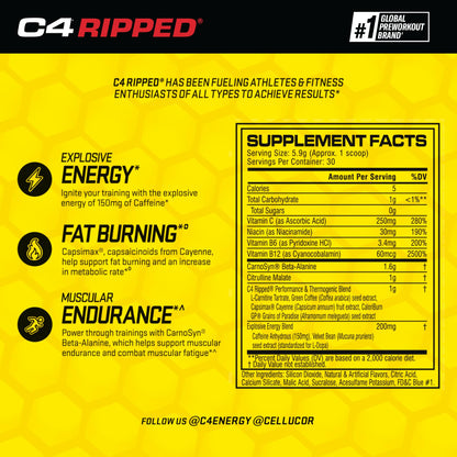 Cellucor - C4 Ripped- 30 Servings