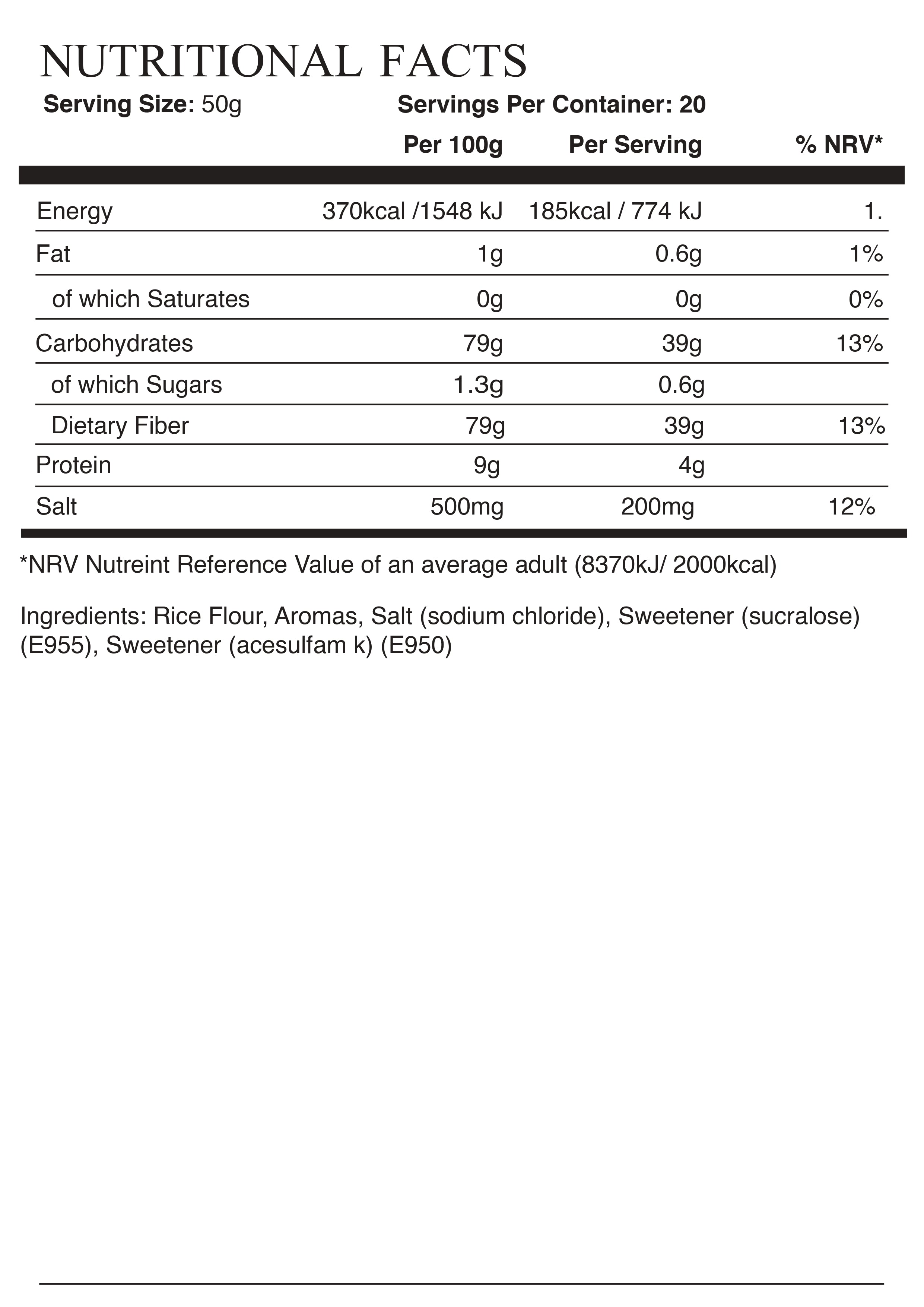 I’MFortis Nutrition - Supreme Cream of Rice - أيمفورتس نيوتريشن - كريم الأرز الفائق