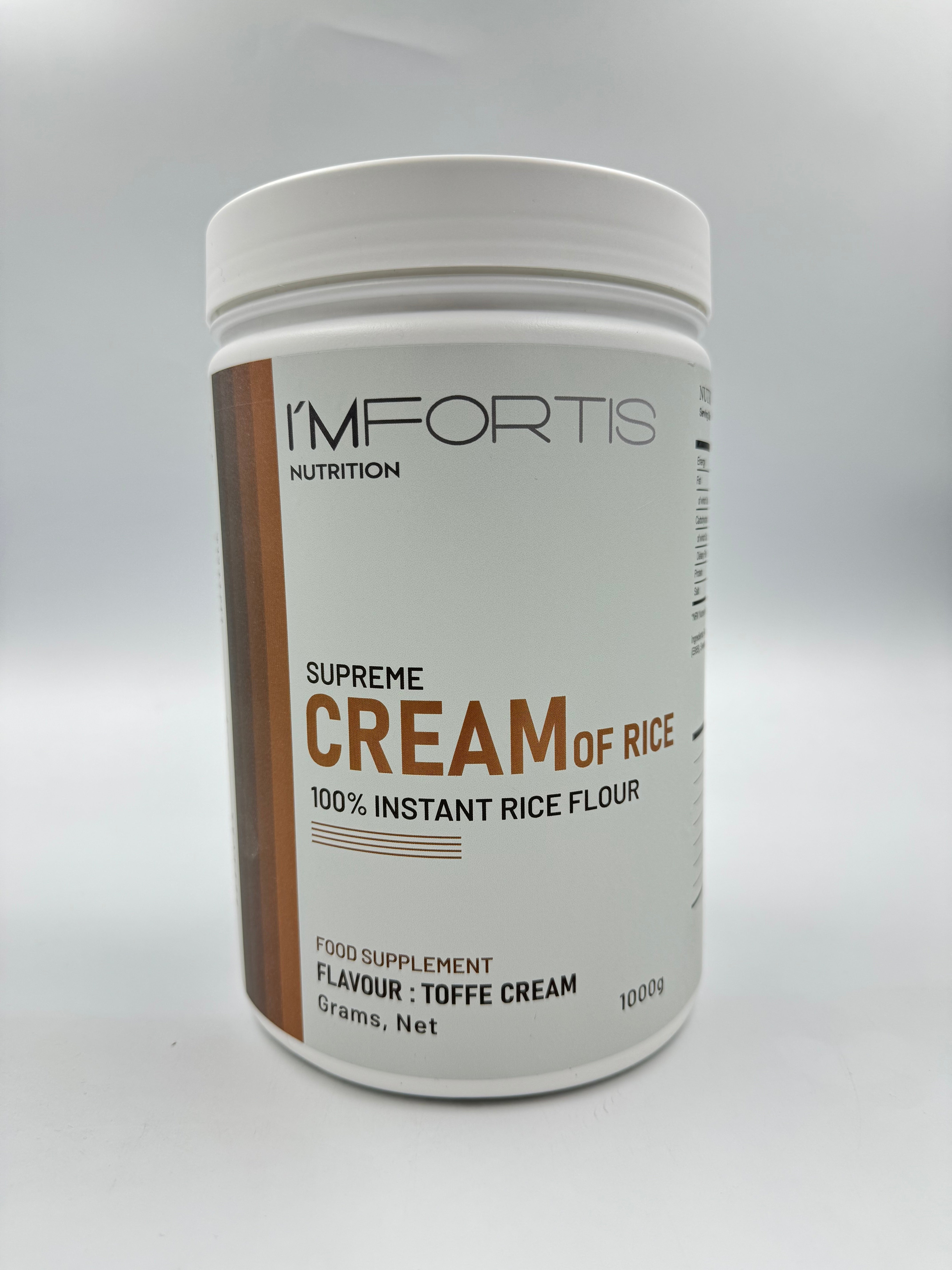 I’MFortis Nutrition - Supreme Cream of Rice - أيمفورتس نيوتريشن - كريم الأرز الفائق