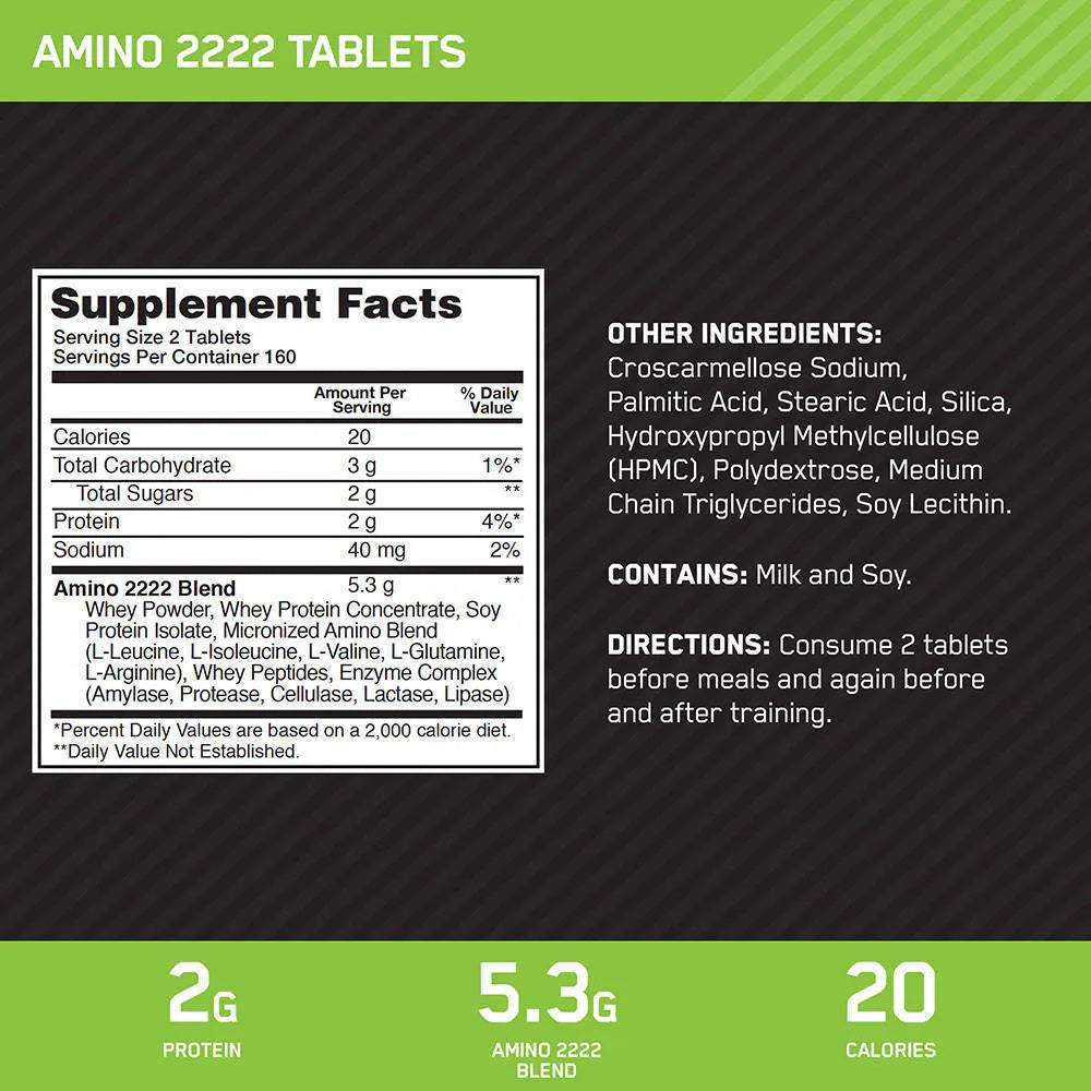 Optimum Amino Superior Amino 2222 Tabs